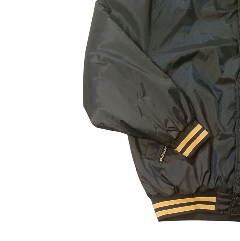 Vintage Satin Varsity Team Old English Bomber Jacket (M) - Picture 3 of 16